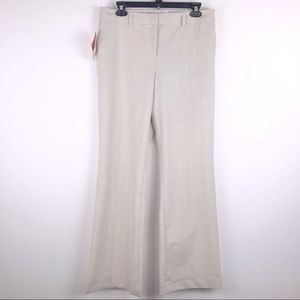 NEW Isaac Mizrahi Target Cream Plaid Trousers